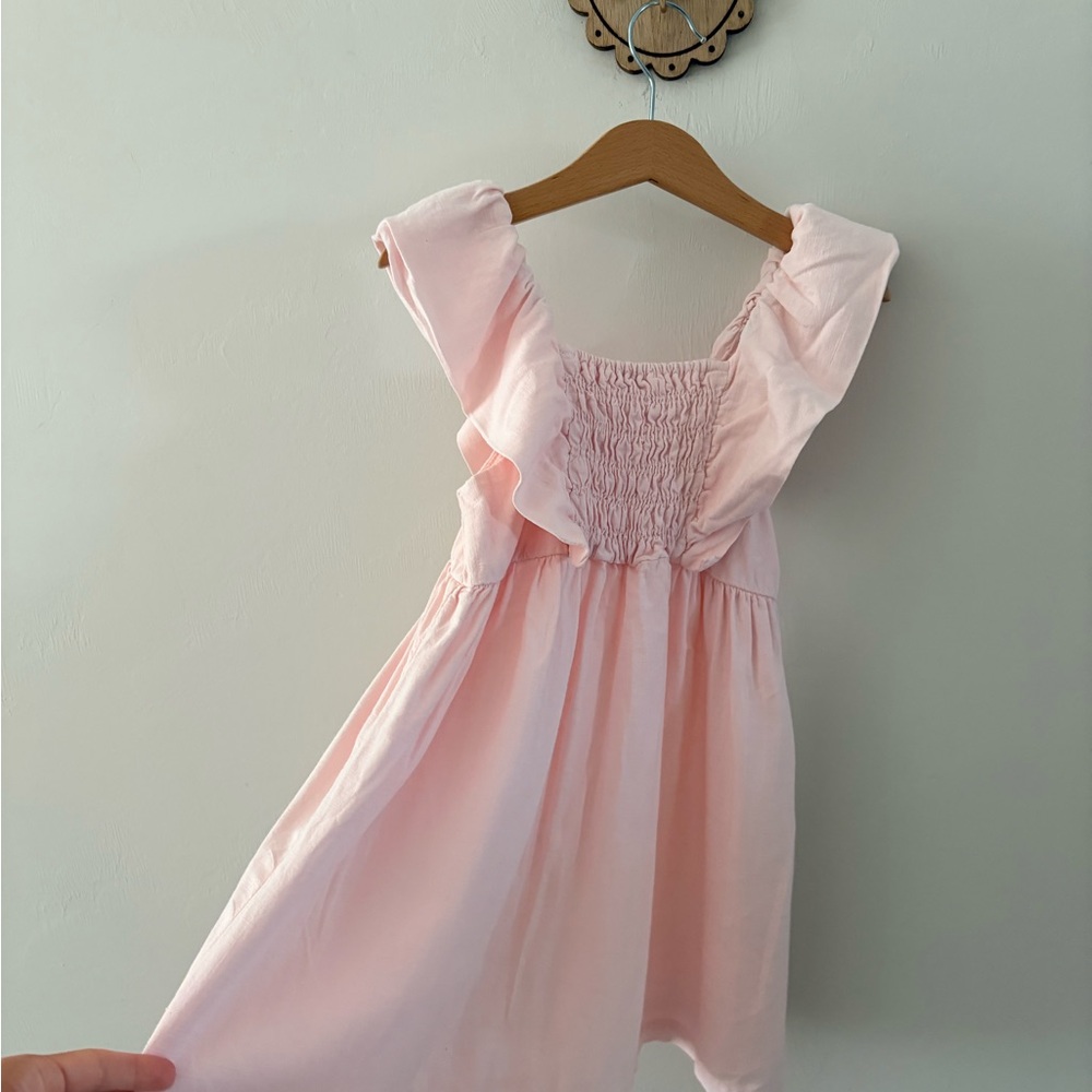 Zara Light Pink Ruffled Kids Dress